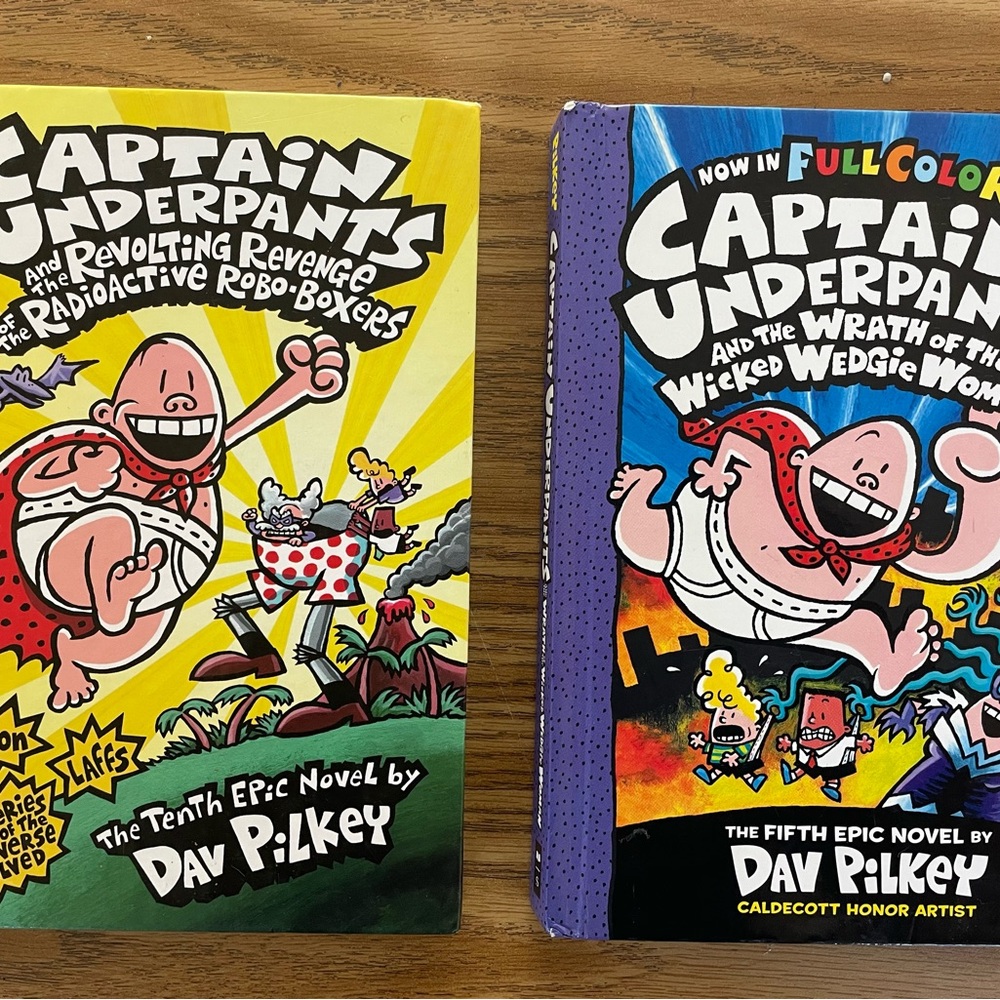Captain Underpants One Book in Color One Black and White